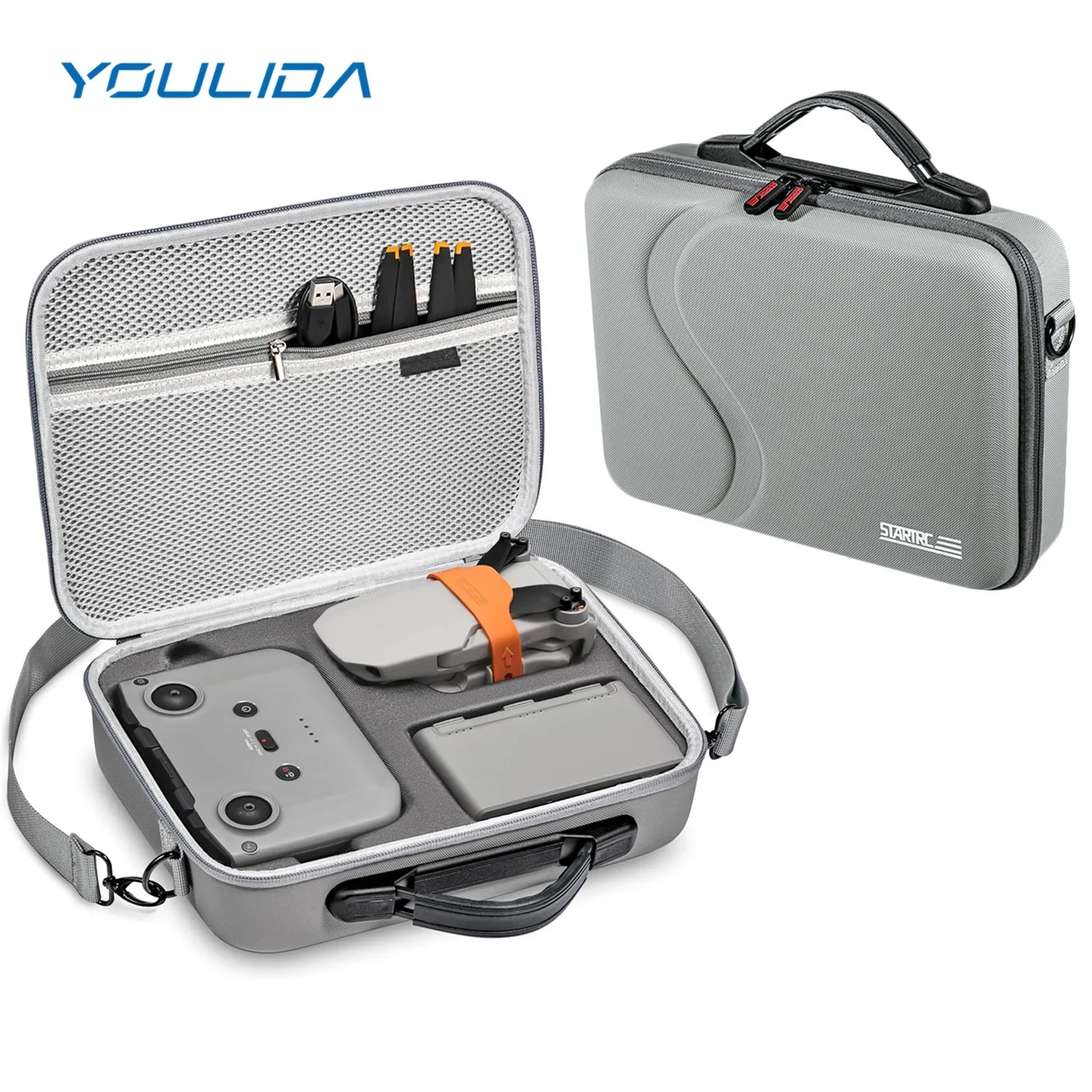 Drone Carrying Case - Mini 2 Schoudertas PU Draagbare Opbergtas