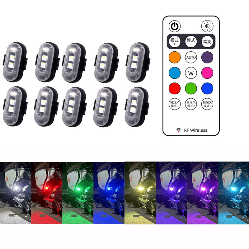 Drone Strobe Light - 10x 4x 8 Kleuren Draadloze Led