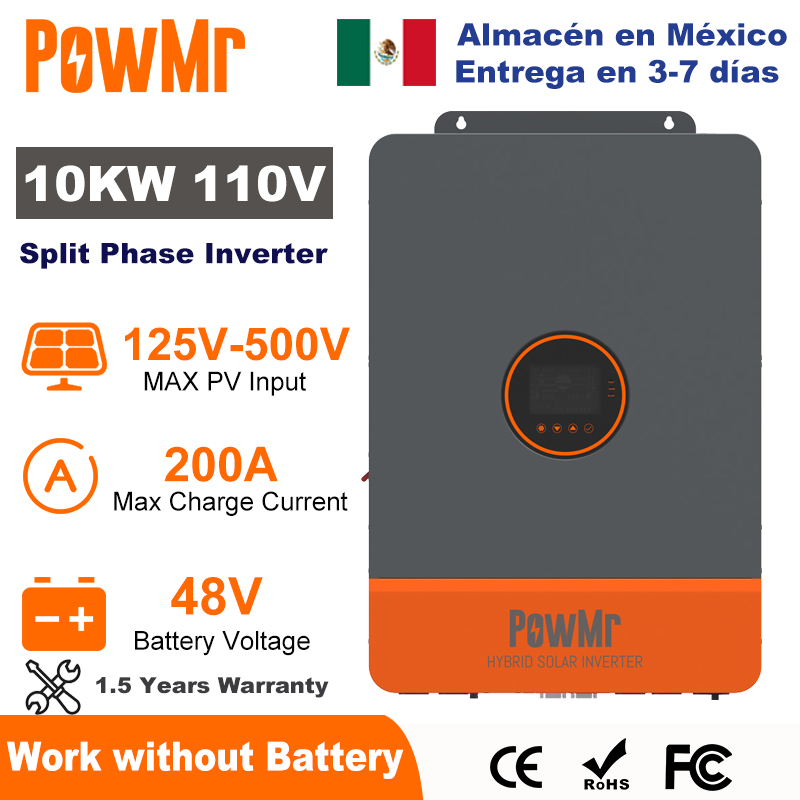 Drone Solar Charger - PowMr 10KW gesplitste fase-omvormer 48V 110V