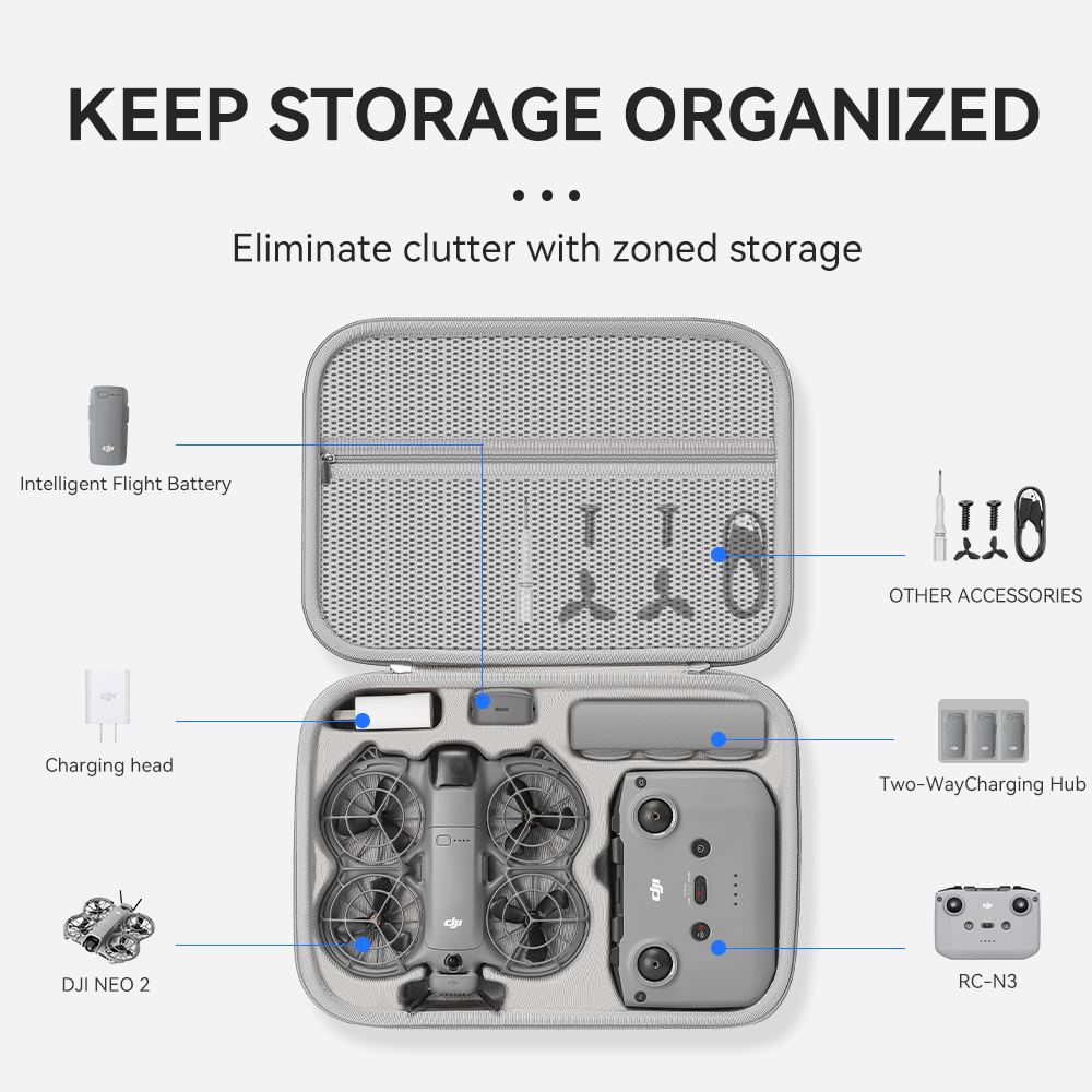 XFJI Reisorganisatortas voor D - Drone Hard Shell Case recensie en prijs