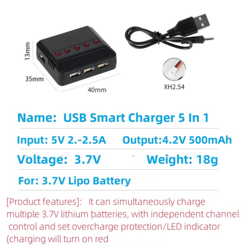 Syma X5HW X5HC X5C X5SW 3.7V 5 - Drone Power Bank recensie en prijs