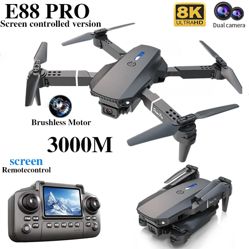 Professionele E88 PRO Drone me - Drone Controller Screen recensie en prijs