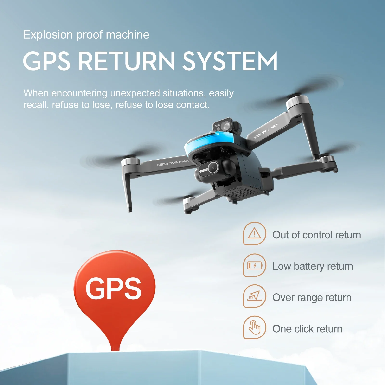 NIEUWE S9S MAX MINI Drone 4K 2 - Drone Remote Controller Lanyard recensie en prijs