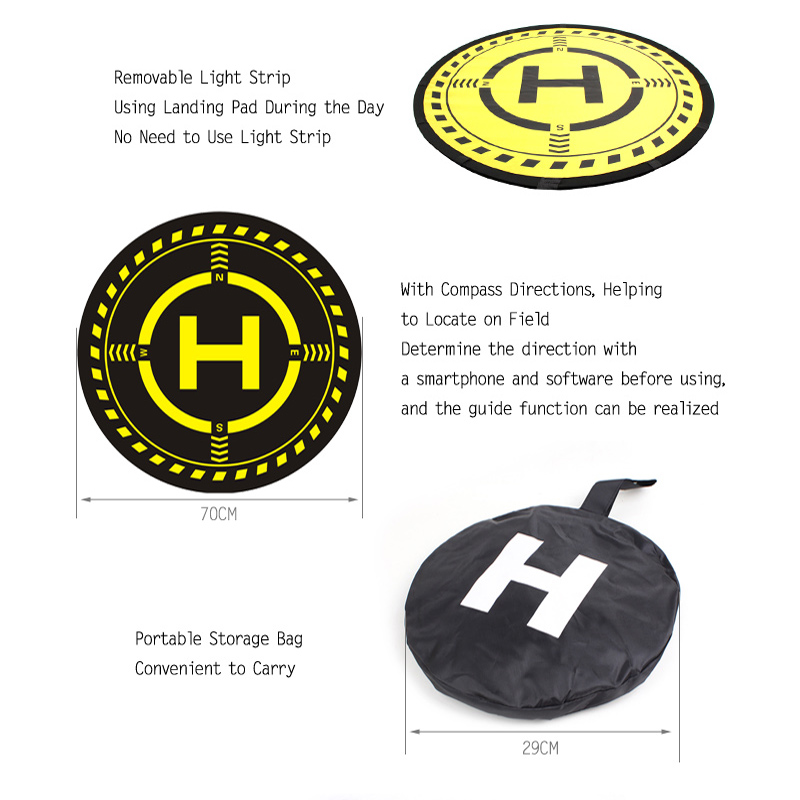 Drone Parkeerschort met licht  - Drone Landing Pad recensie en prijs