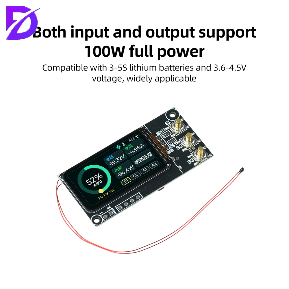 100W PD DIY Powerbank Module m - Drone Solar Charger recensie en prijs